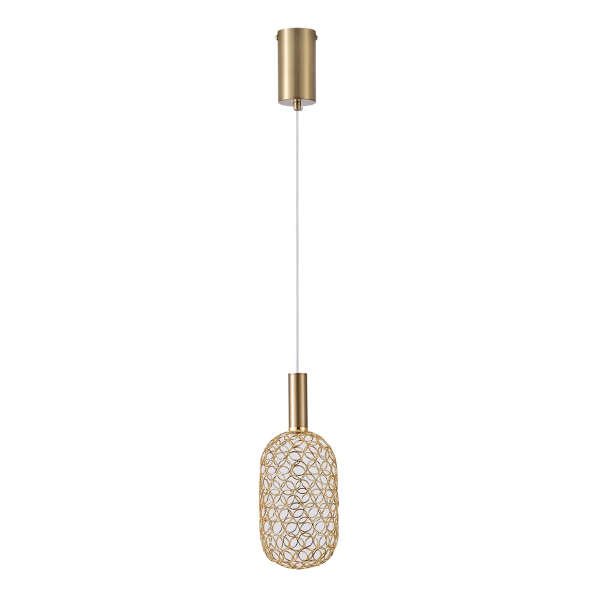 LED Luster na sajli LED/6,3W/230V 3000K zlatna pr. 20 cm