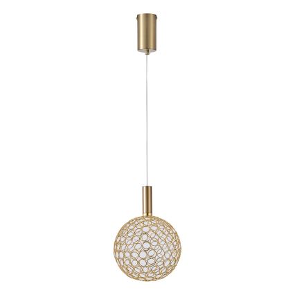 LED Luster na sajli LED/6,3W/230V 3000K zlatna pr. 20 cm