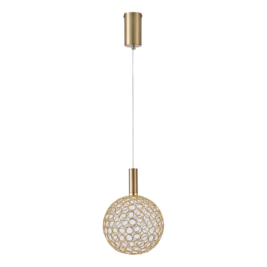 LED Luster na sajli LED/6,3W/230V 3000K zlatna pr. 20 cm