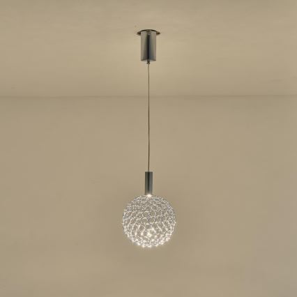 LED Luster na sajli LED/6,3W/230V 3000K zlatna pr. 25 cm