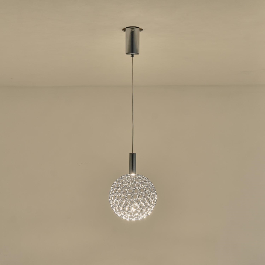 LED Luster na sajli LED/6,3W/230V 3000K zlatna pr. 25 cm
