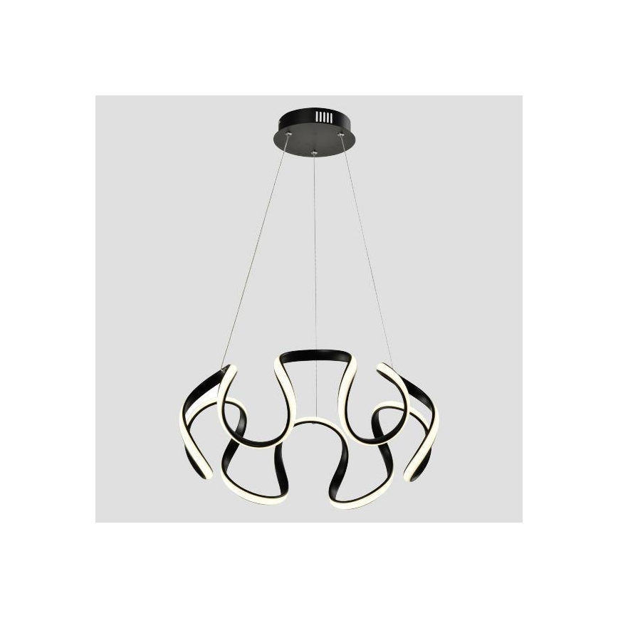 LED Luster na sajli LED/60W/230V 3000K crna