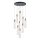LED Luster na sajli LED/60W/230V 3000K