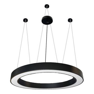 LED Luster na sajli LED/60W/230V 4000K pr. 120 cm crna