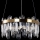 LED Luster na sajli LED/62W/230V pr. 50 cm zlatna