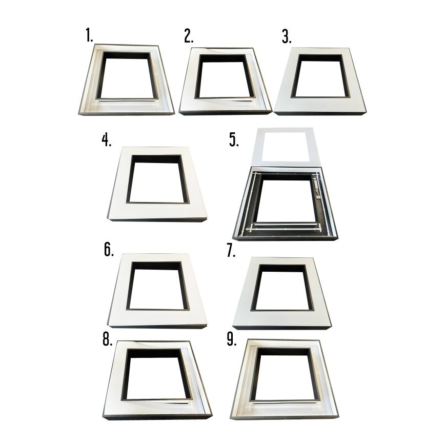 LED Luster na sajli LED/70W/230V 4000K 100x100 cm crna
