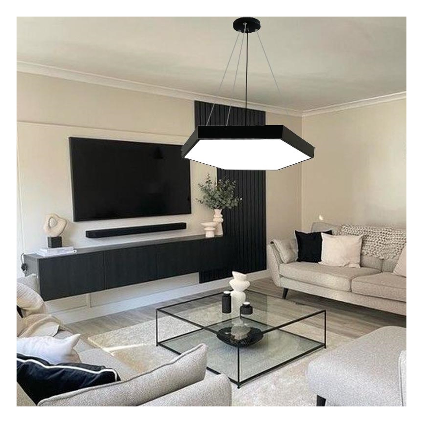 LED Luster na sajli LED/70W/230V 4000K pr. 80 cm