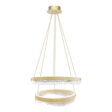 LED Luster na sajli LED/85W/230V pr. 60 cm zlatna