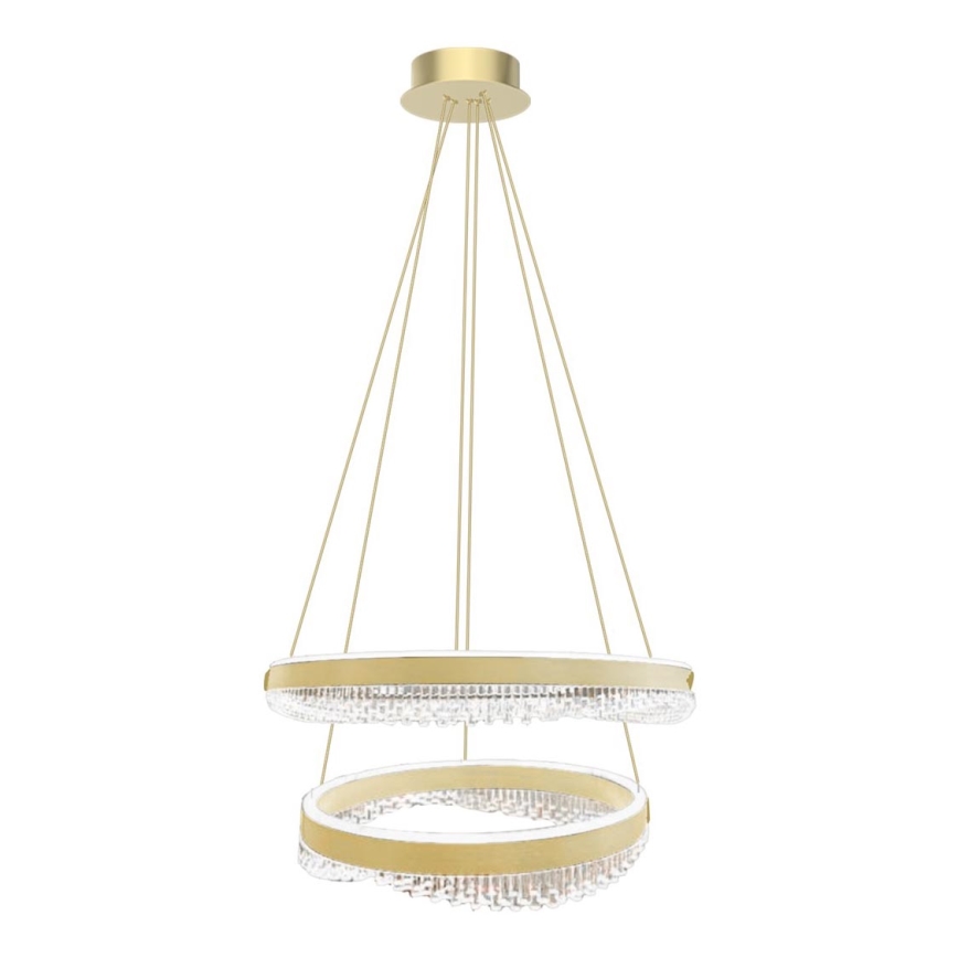 LED Luster na sajli LED/85W/230V pr. 60 cm zlatna