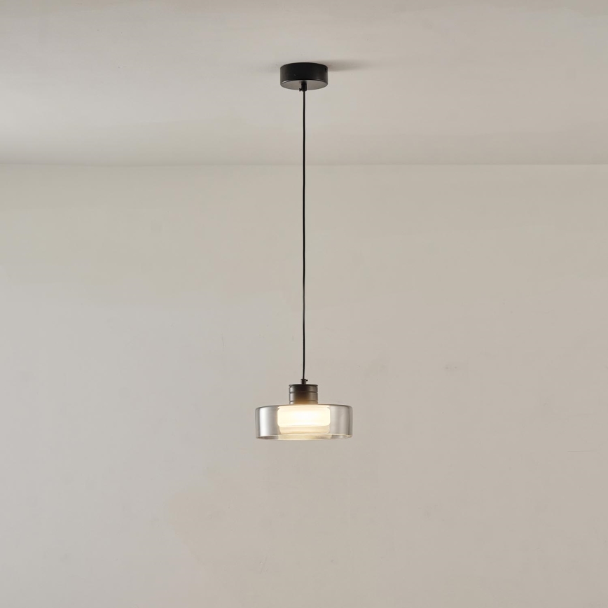 LED Luster na sajli LED/8W/230V 3000K crna/dimna