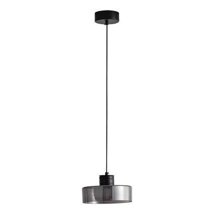 LED Luster na sajli LED/8W/230V 3000K crna/dimna