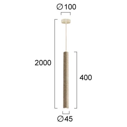 LED luster na sajli LEONARD LED/7W/230V bež