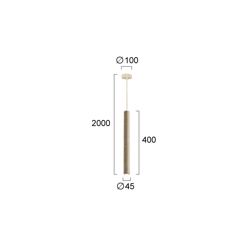LED luster na sajli LEONARD LED/7W/230V bež