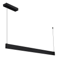 LED luster na sajli LINEA LED/36W/230V 3000/4000/5700K CRI 90 crna