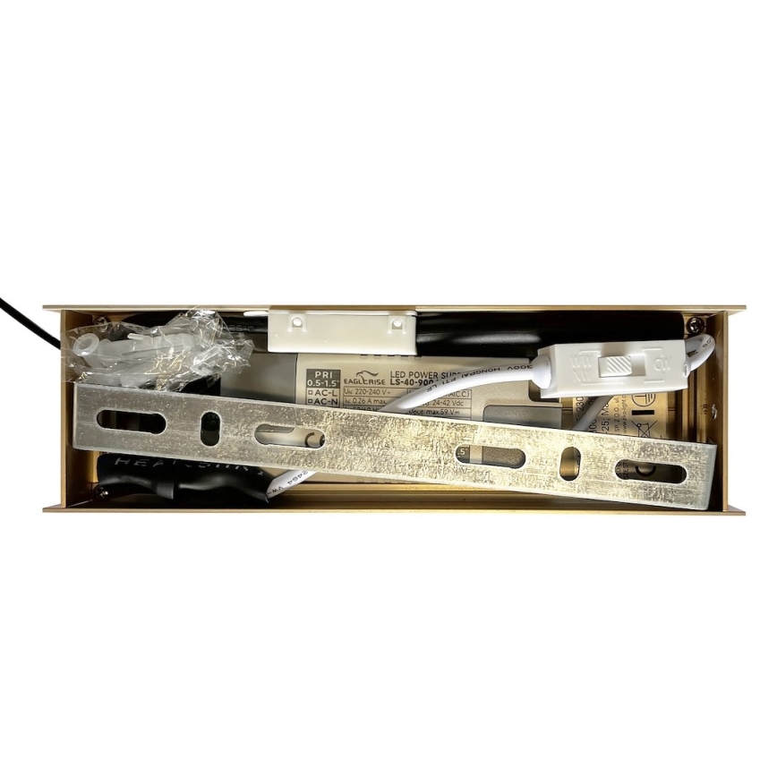 LED luster na sajli LINEA LED/36W/230V 3000/4000/5700K CRI 90 zlatna