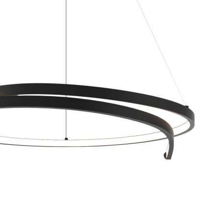 LED Luster na sajli LORENZO LED/35W/230V crna