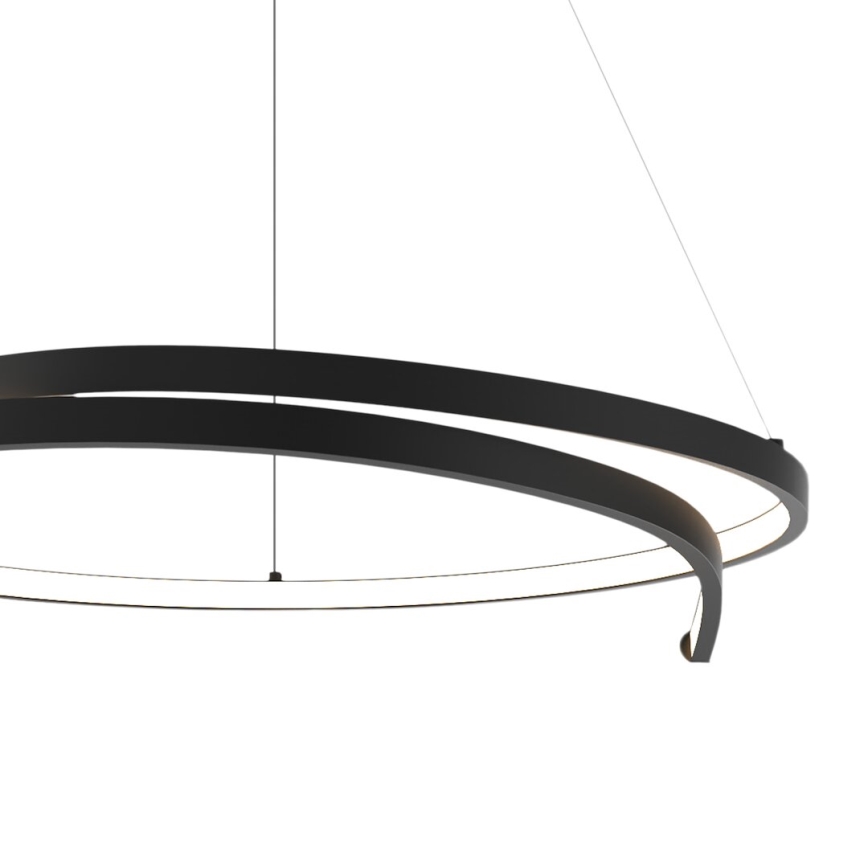 LED Luster na sajli LORENZO LED/35W/230V crna