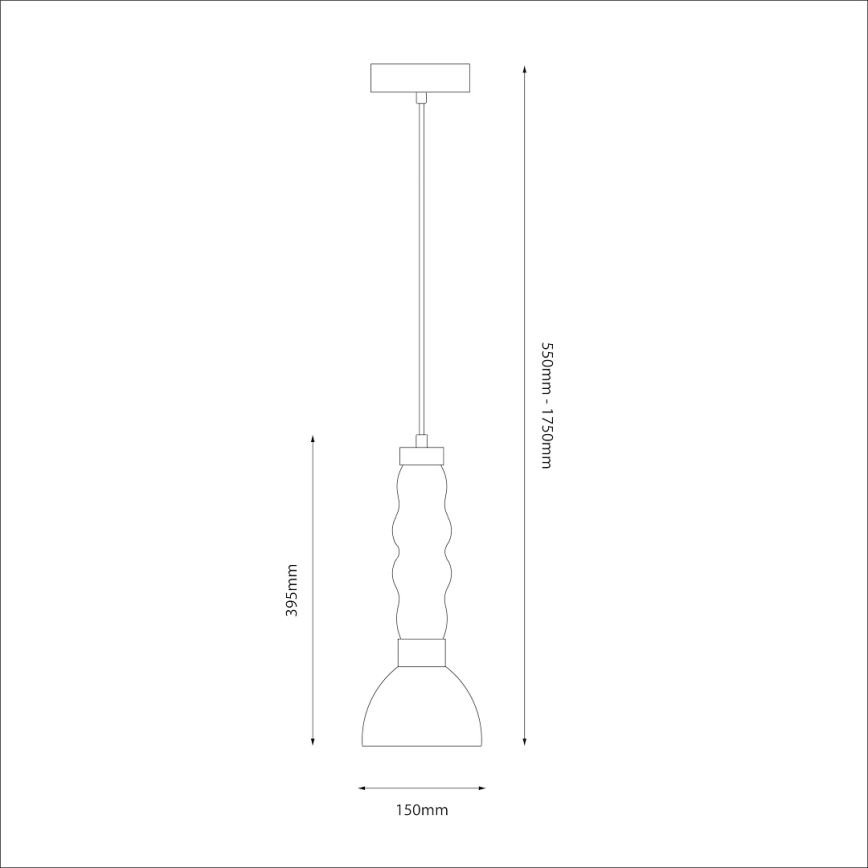 LED Luster na sajli LUCCO LED/13W/230V pr. 15 cm dimna