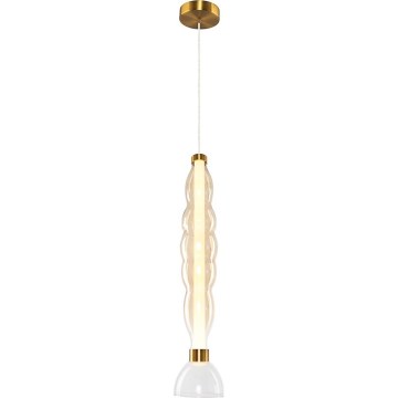 LED Luster na sajli LUCCO LED/18W/230V pr. 15 cm zlatna