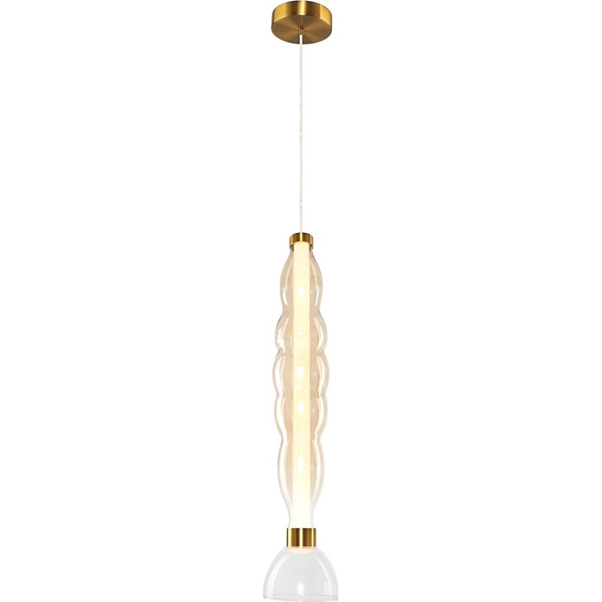 LED Luster na sajli LUCCO LED/18W/230V pr. 15 cm zlatna