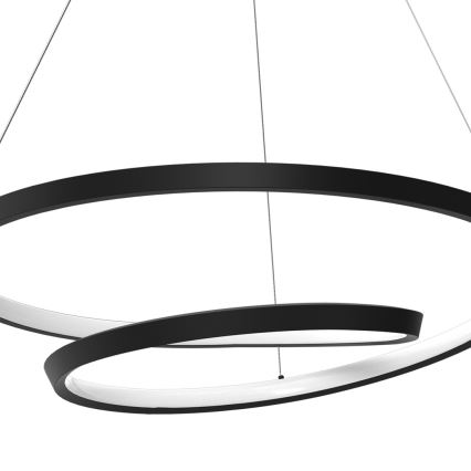 LED Luster na sajli LUCERO LED/48W/230V crna