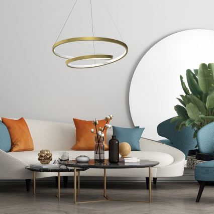 LED Luster na sajli LUCERO LED/48W/230V zlatna