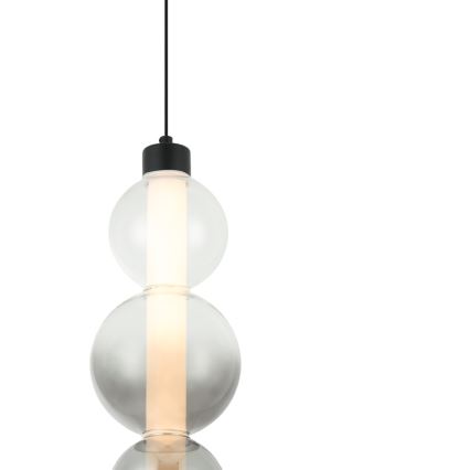 LED luster na sajli LUMMI LED/19W/230V crna/dimljena