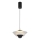 LED luster na sajli MANLEY LED/5W/230V crna/bijela