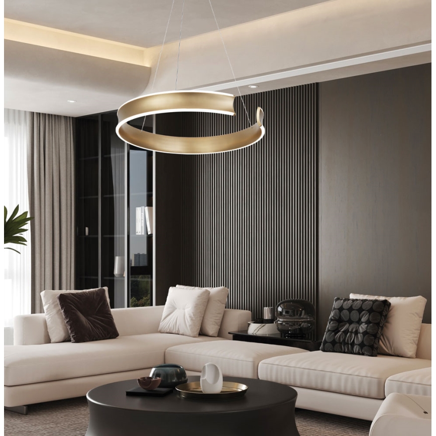 LED luster na sajli MARLEN LED/36W/230V zlatni