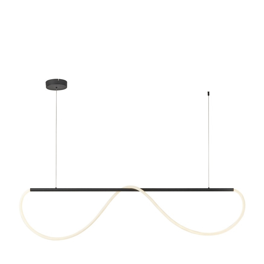 LED luster na sajli MELECA LED/36W/230V 3000/4000/6000K 160 cm crna