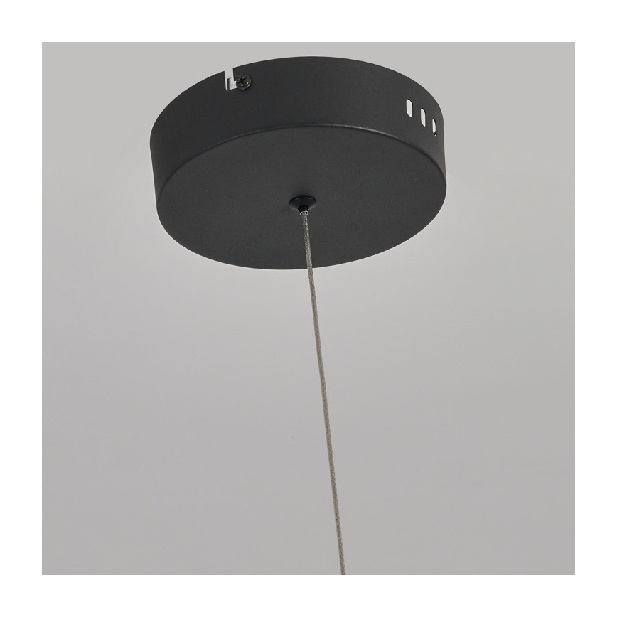 LED luster na sajli MELECA LED/36W/230V 3000/4000/6000K 160 cm crna