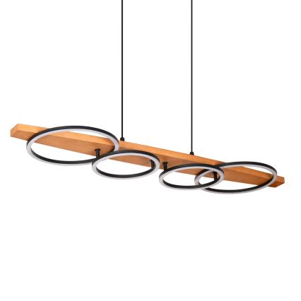 LED luster na sajli MELISA LED/35W/230V borovina