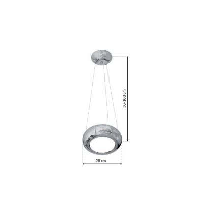 LED luster na sajli MERCURIO 1xLED/12W/230V