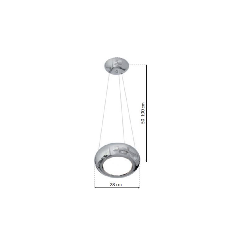 LED luster na sajli MERCURIO 1xLED/12W/230V