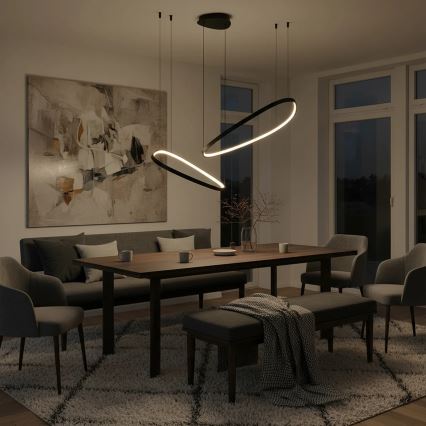 LED luster na sajli MICHELLE LED/48W/230V 4000K crna