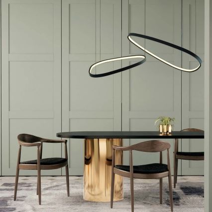 LED luster na sajli MICHELLE LED/48W/230V 4000K crna