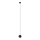 LED Luster na sajli MIDWAY 1xGU10/4,8W/230V crna