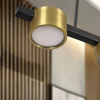 LED Luster na sajli MIRELLA 3xGX53/6W/230V zlatna/crna
