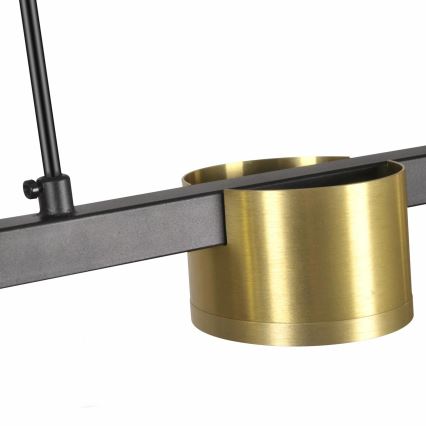 LED Luster na sajli MIRELLA 3xGX53/6W/230V zlatna/crna
