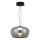 LED luster na sajli NADIA LED/20W/230V zadimljeno/crna