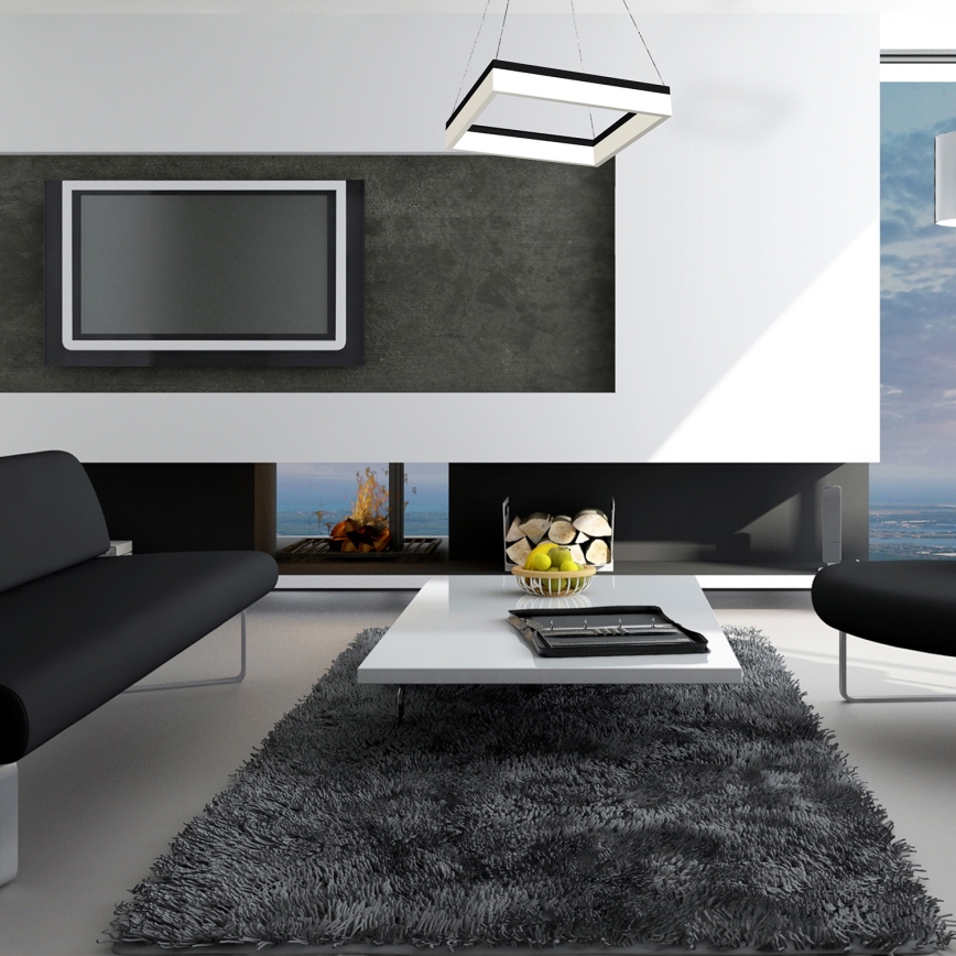 LED Luster na sajli NERO 1xLED/32W/230V