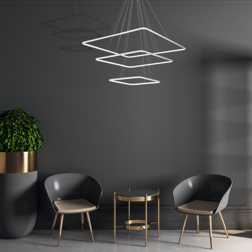 LED Luster na sajli NIX LED/117W/230V bijela