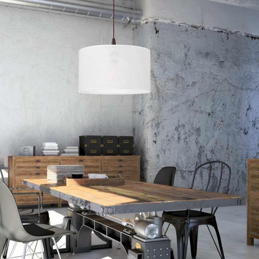 LED Luster na sajli NOEL 1xE27/60W/230V bijela