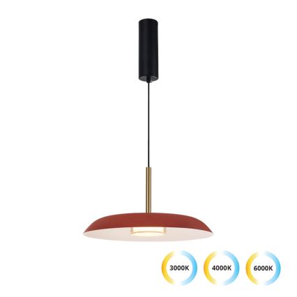 LED luster na sajli NUDO LED/11W/230V 3000/4000/6000K crvena