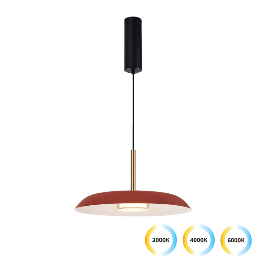LED luster na sajli NUDO LED/11W/230V 3000/4000/6000K crvena