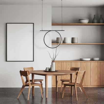 LED luster na sajli ODETTA LED/30W/230V 4000K crna