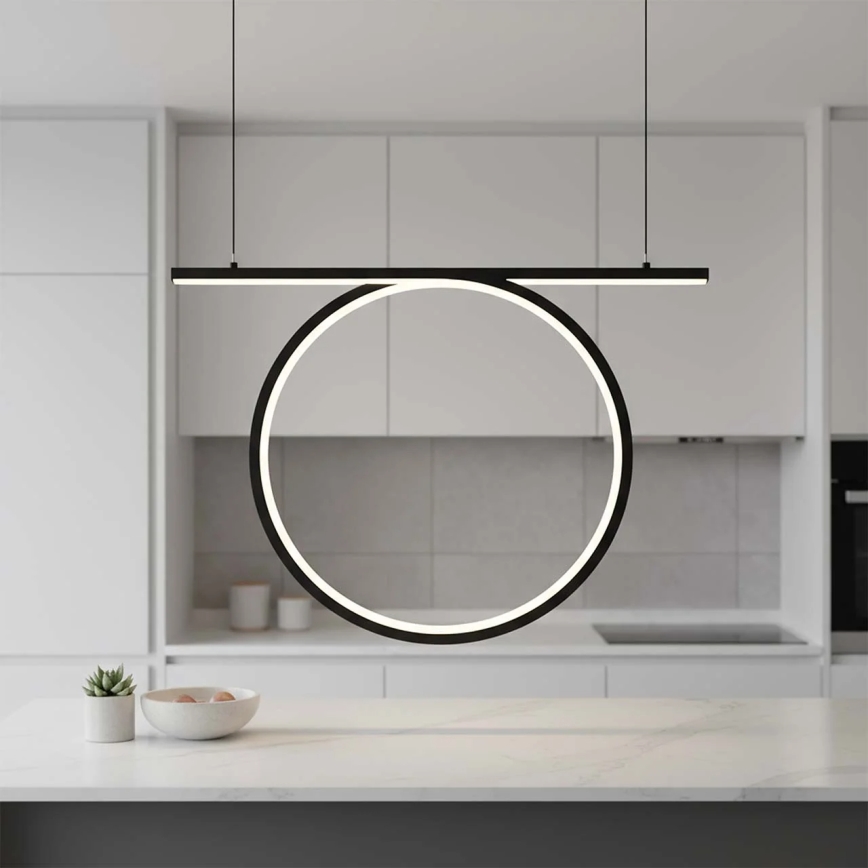 LED luster na sajli ODETTA LED/30W/230V 4000K crna