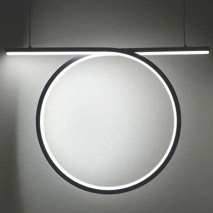 LED luster na sajli ODETTA LED/30W/230V 4000K crna