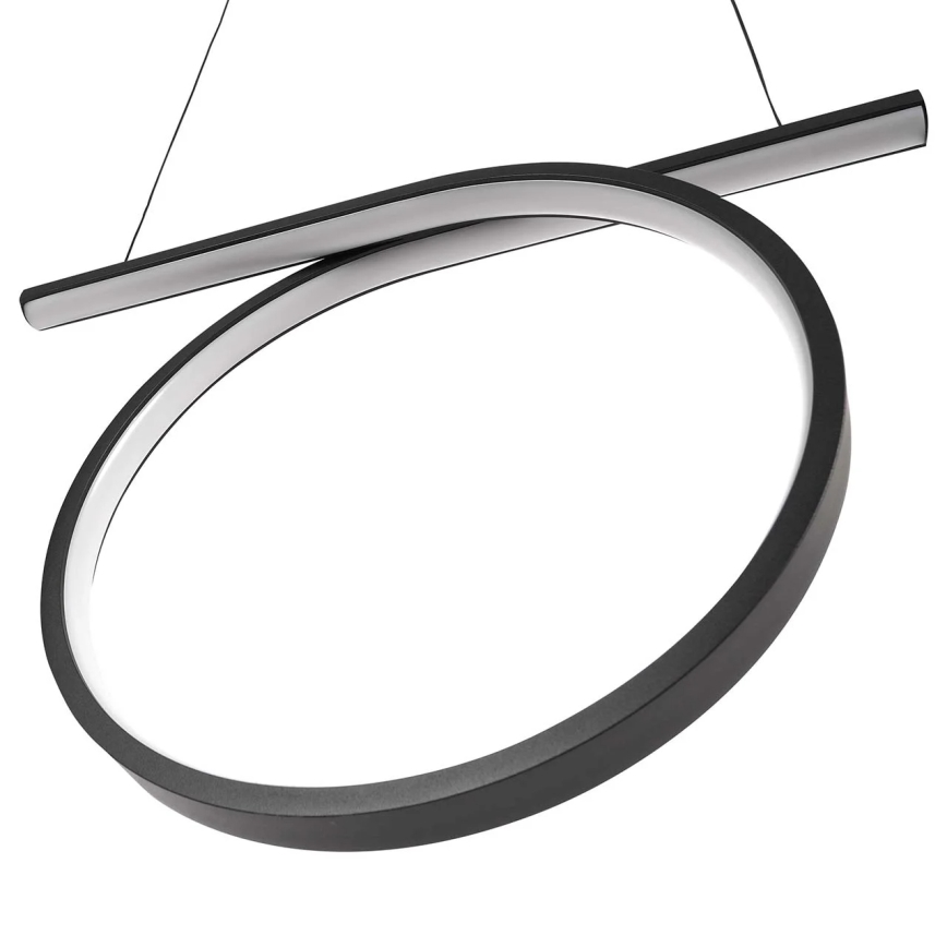 LED luster na sajli ODETTA LED/30W/230V 4000K crna