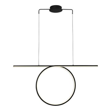 LED luster na sajli ODETTA LED/42W/230V 4000K crna